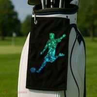 Soccer Player Boys Kids Youth Men TShirt Golf Towel thumb 2