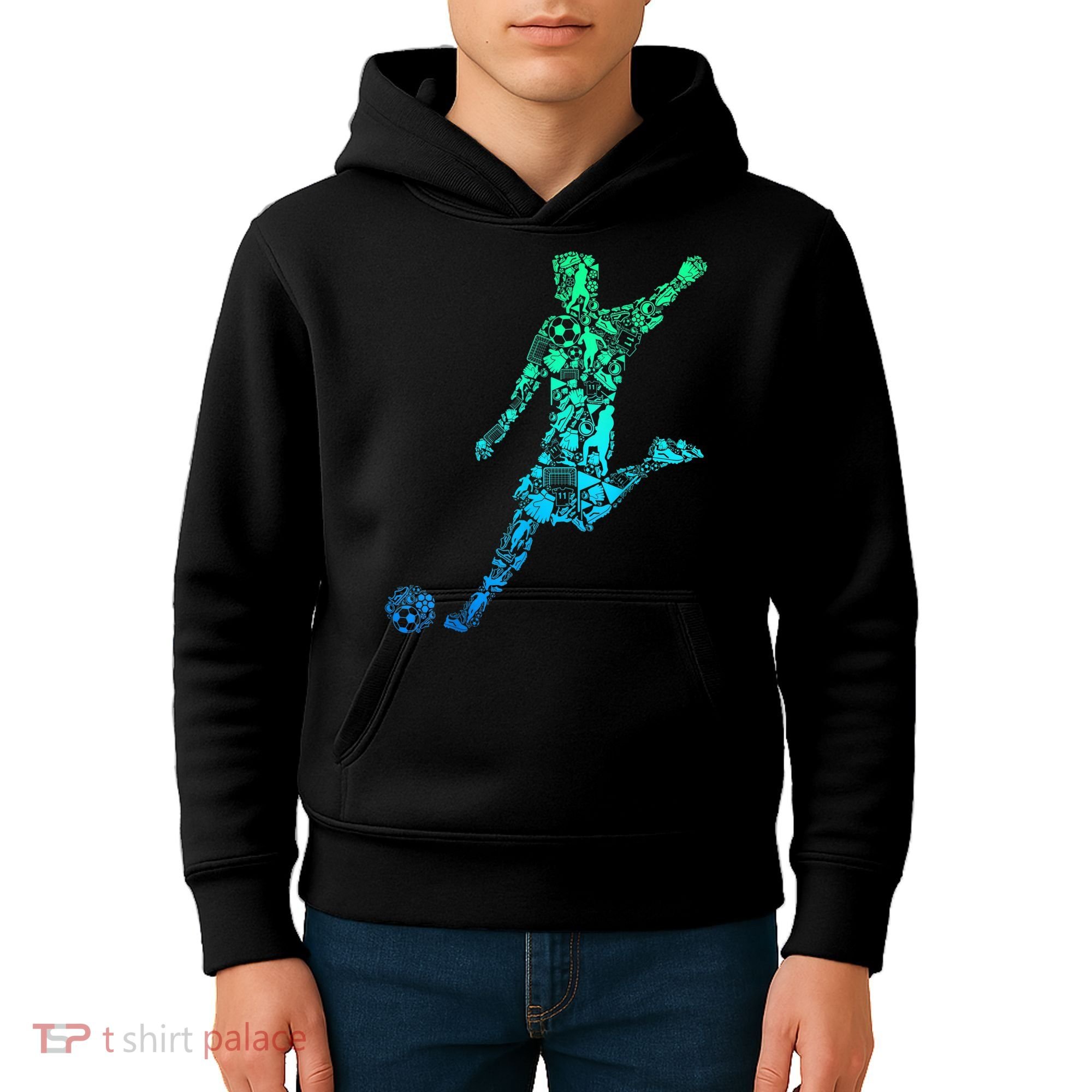 Soccer Player Boys Kids Youth Men TShirt Kids Hoodie