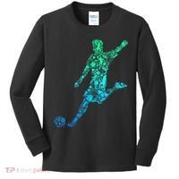 Soccer Player Boys Kids Youth Men TShirt Kids Long Sleeve Shirt thumb 0