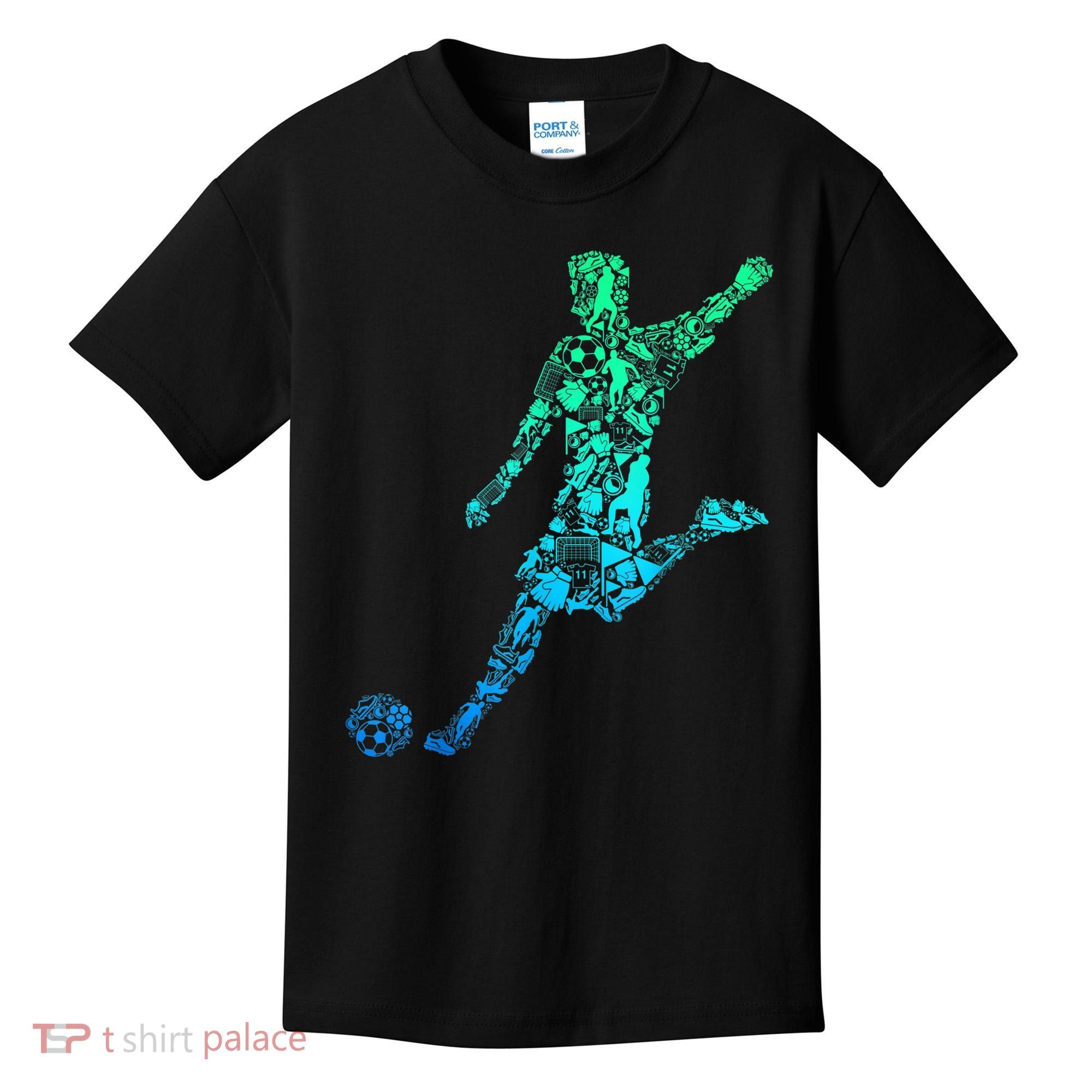 Soccer Player Boys Kids Youth Men TShirt Kids T-Shirt