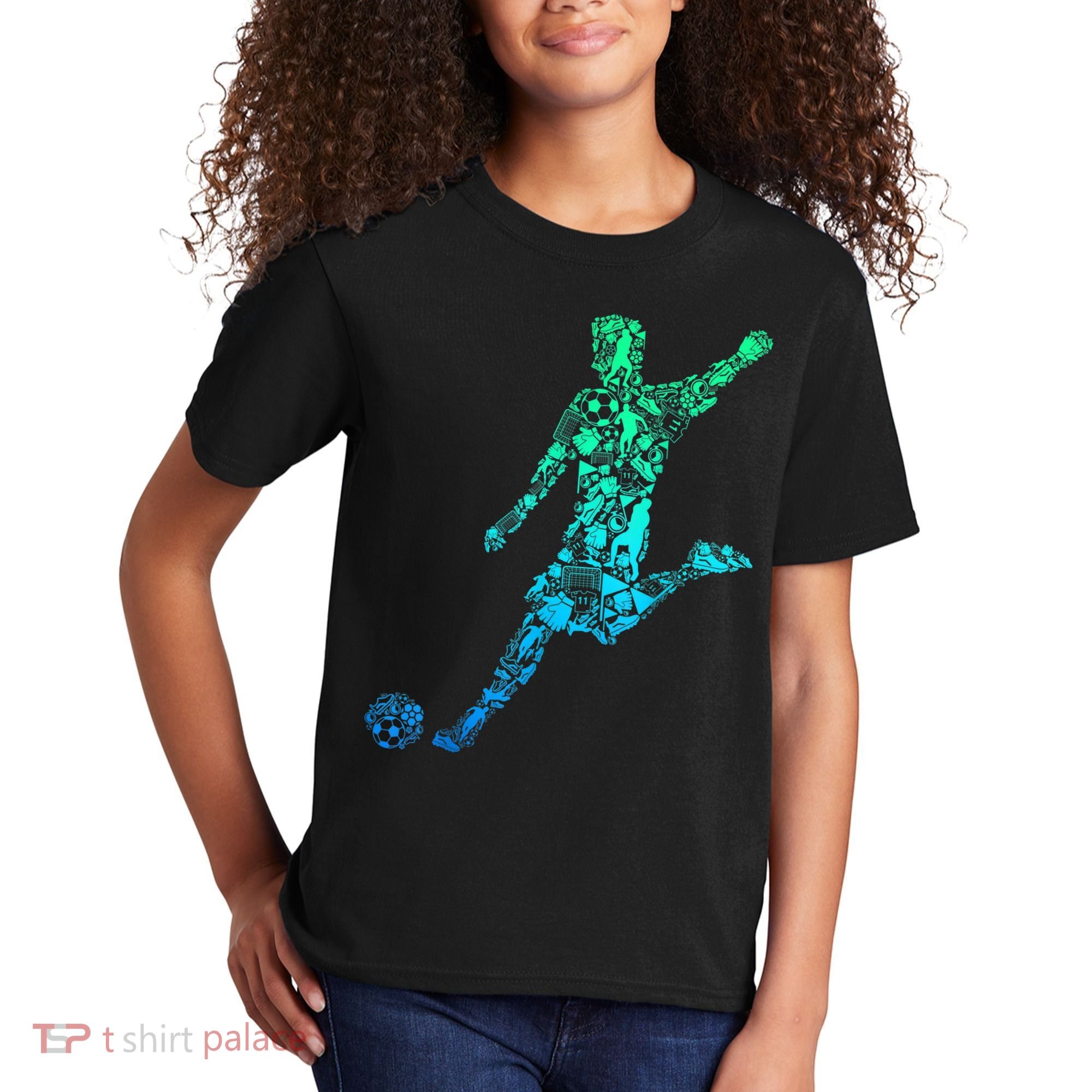 Soccer Player Boys Kids Youth Men TShirt Kids T-Shirt