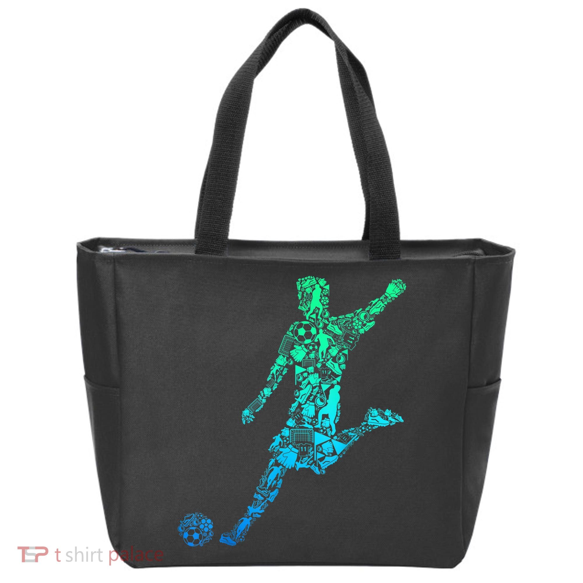 Soccer Player Boys Kids Youth Men TShirt Tote Bag