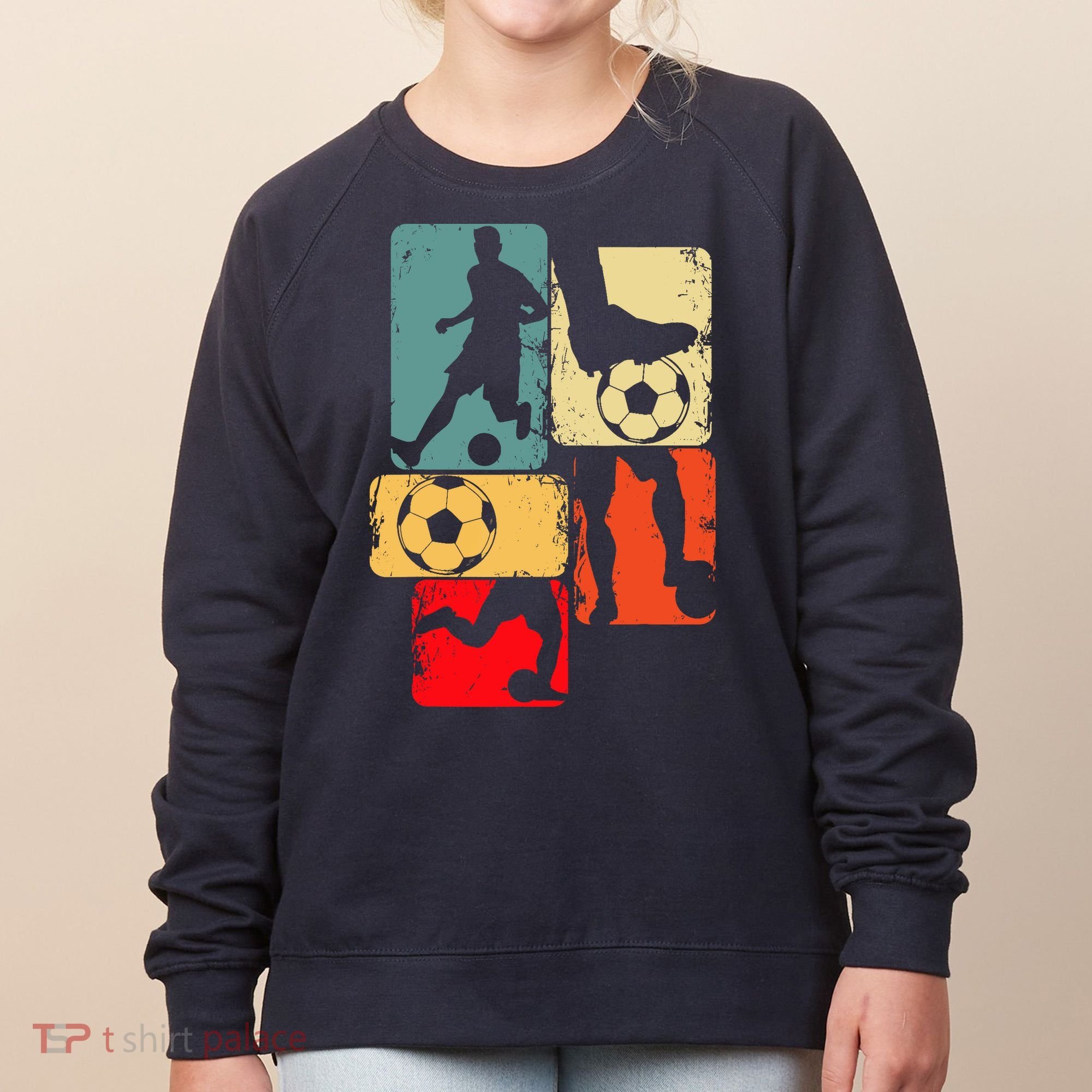 Soccer Player Boy Women's Sweatshirt