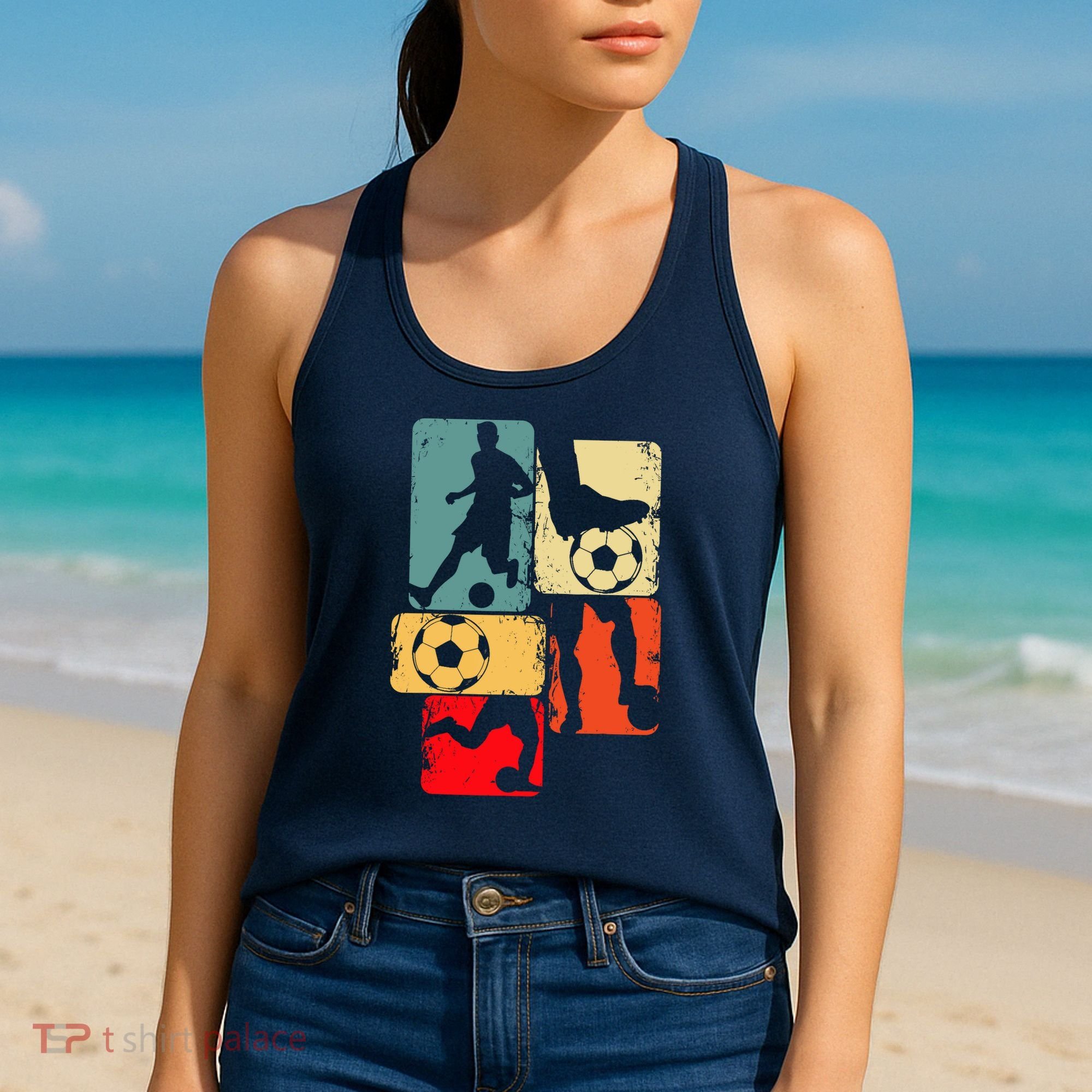 Soccer Player Boy Women's Tank Top