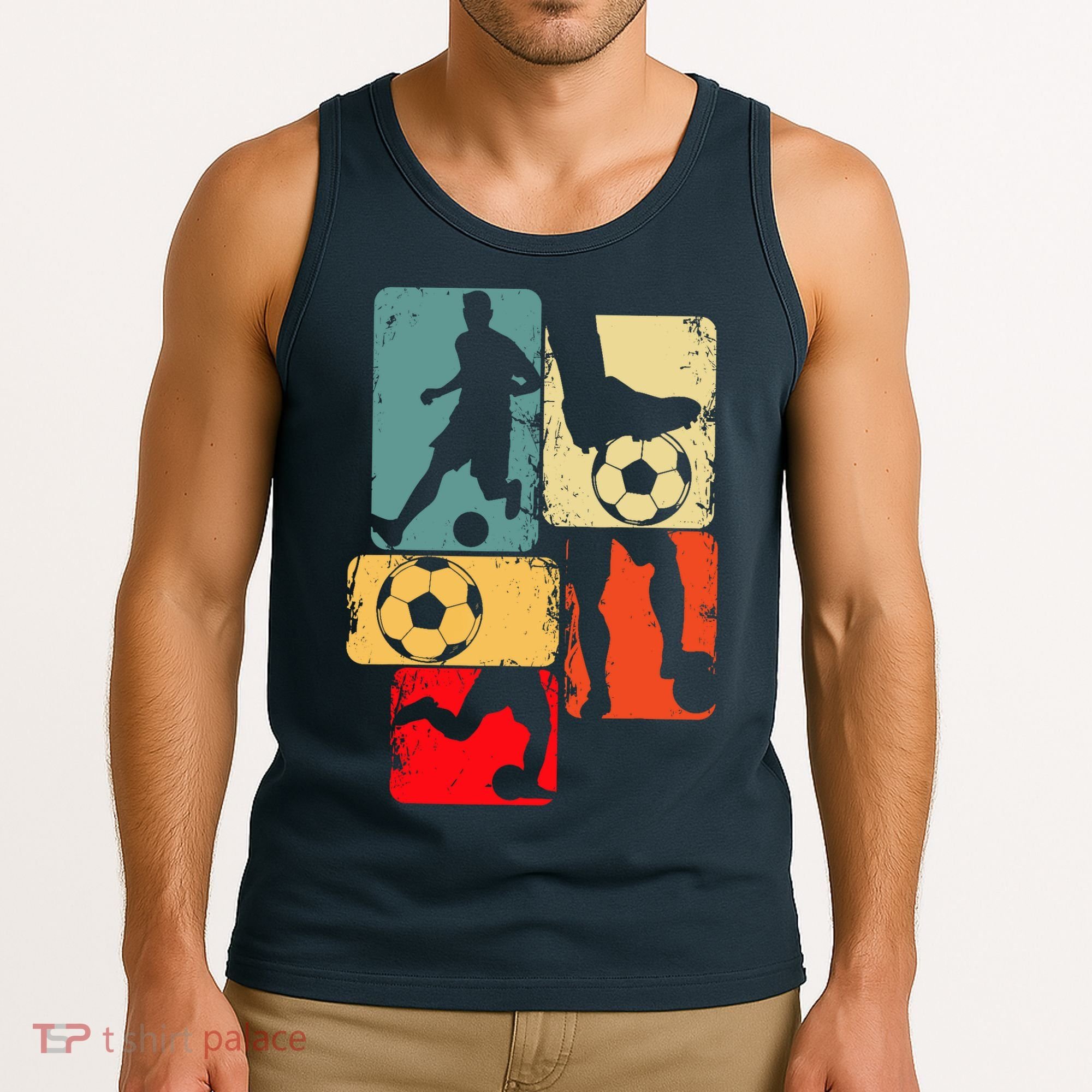 Soccer Player Boy Tank Top