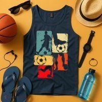 Soccer Player Boy Tank Top thumb 4