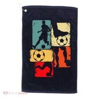 Soccer Player Boy Golf Towel thumb 0