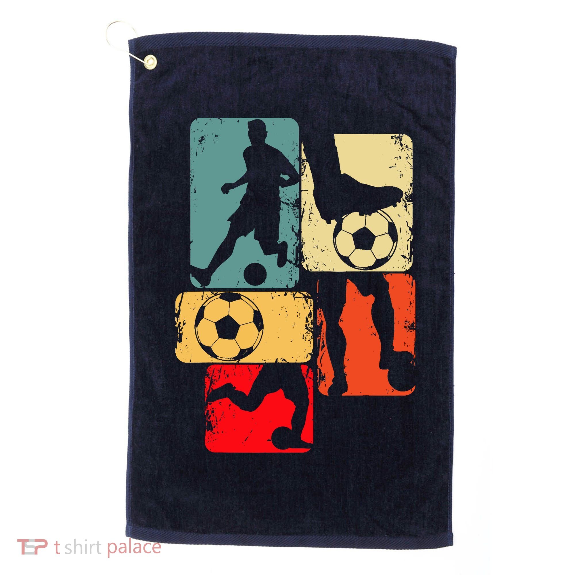 Soccer Player Boy Golf Towel