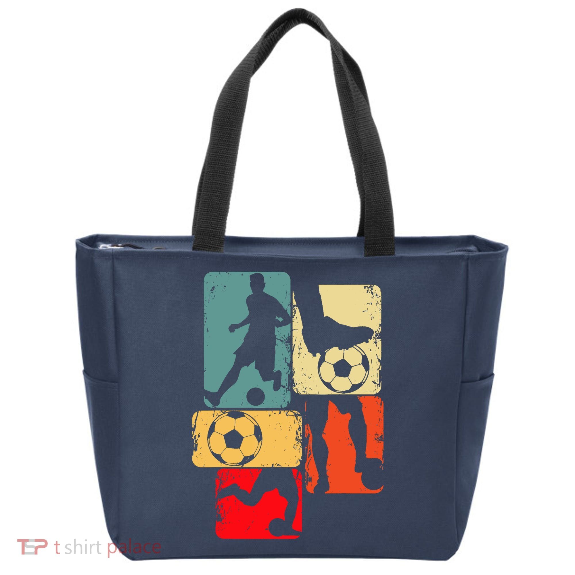 Soccer Player Boy Tote Bag