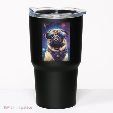 Space Pug Cool Dog Poster Tumbler