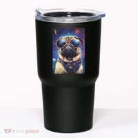 Space Pug Cool Dog Poster Tumbler thumb 0