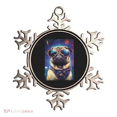 Space Pug Cool Dog Poster Ornament
