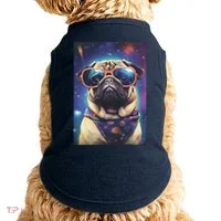 Space Pug Cool Dog Poster Doggie Tank thumb 0