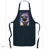 Space Pug Cool Dog Poster Apron thumb 0