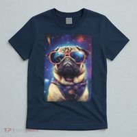 Space Pug Cool Dog Poster T-Shirt thumb 5