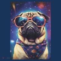 Space Pug Cool Dog Poster Toddler Hoodie thumb 2