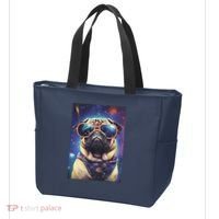 Space Pug Cool Dog Poster Tote Bag thumb 3