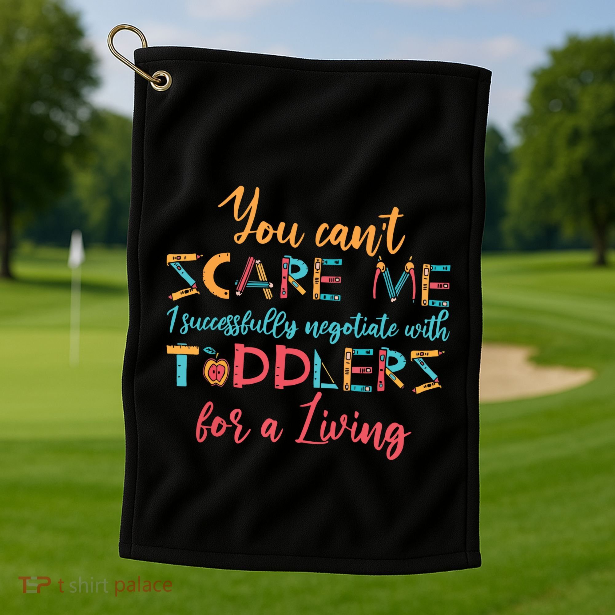 School Provider Child Care Daycare Teacher Golf Towel