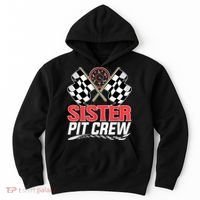 Sister Pit Crew Race Car Birthday Party Racing Family Hoodie thumb 0