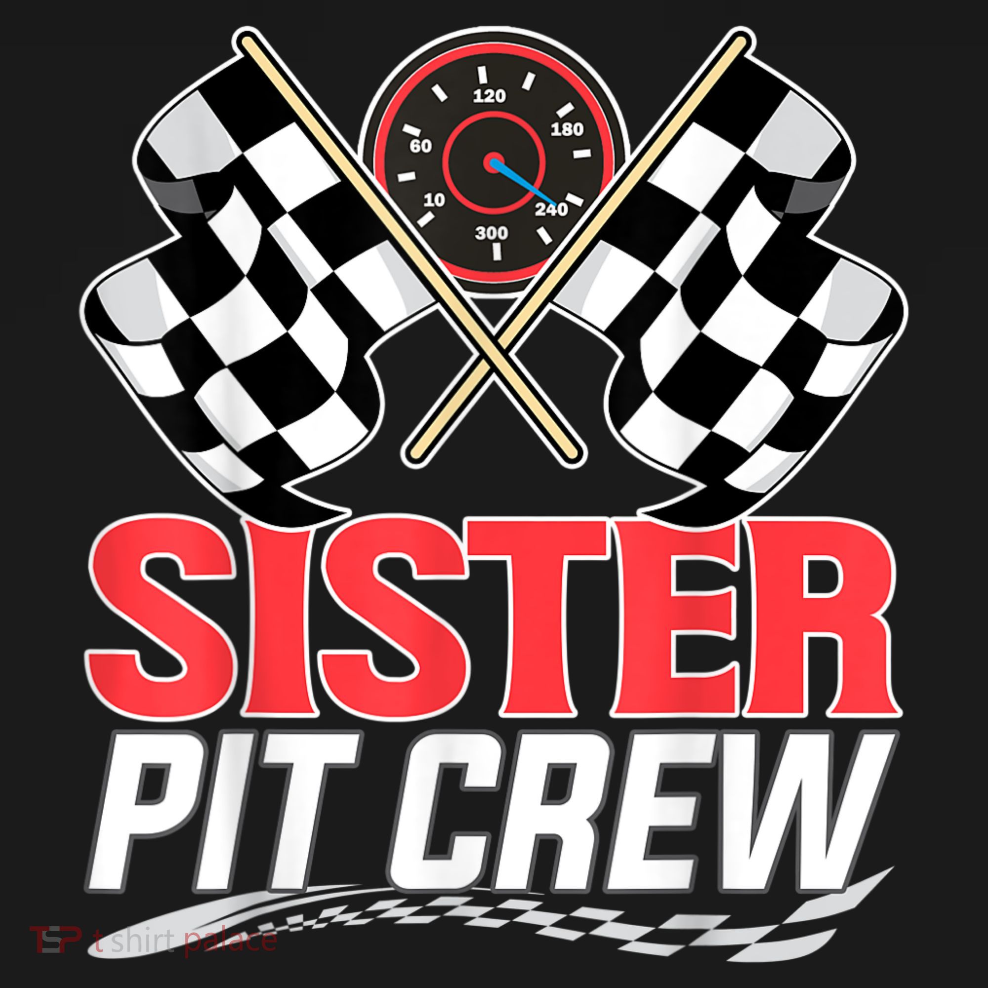 Sister Pit Crew Race Car Birthday Party Racing Family Women's Hoodie