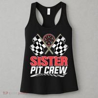 Sister Pit Crew Race Car Birthday Party Racing Family Women's Tank Top thumb 3