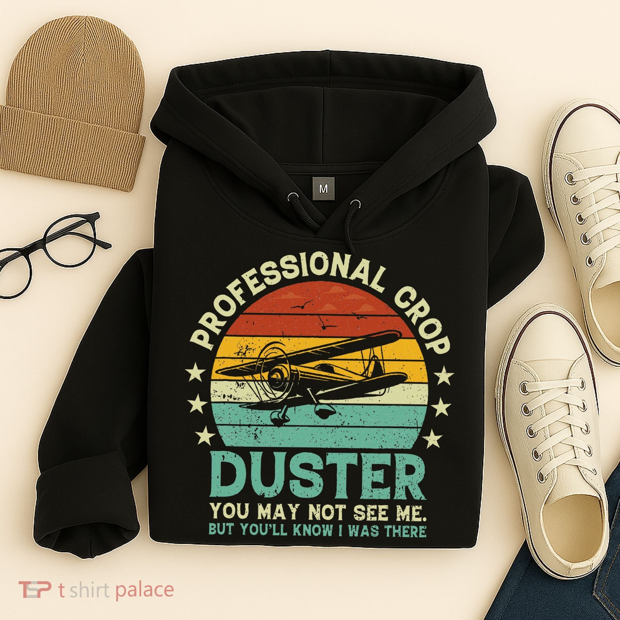 Sarcastic Professional Crop Duster Funny Adult Hoodie