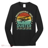 Sarcastic Professional Crop Duster Funny Adult Long Sleeve Shirt thumb 0