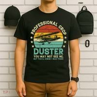 Sarcastic Professional Crop Duster Funny Adult T-Shirt thumb 6