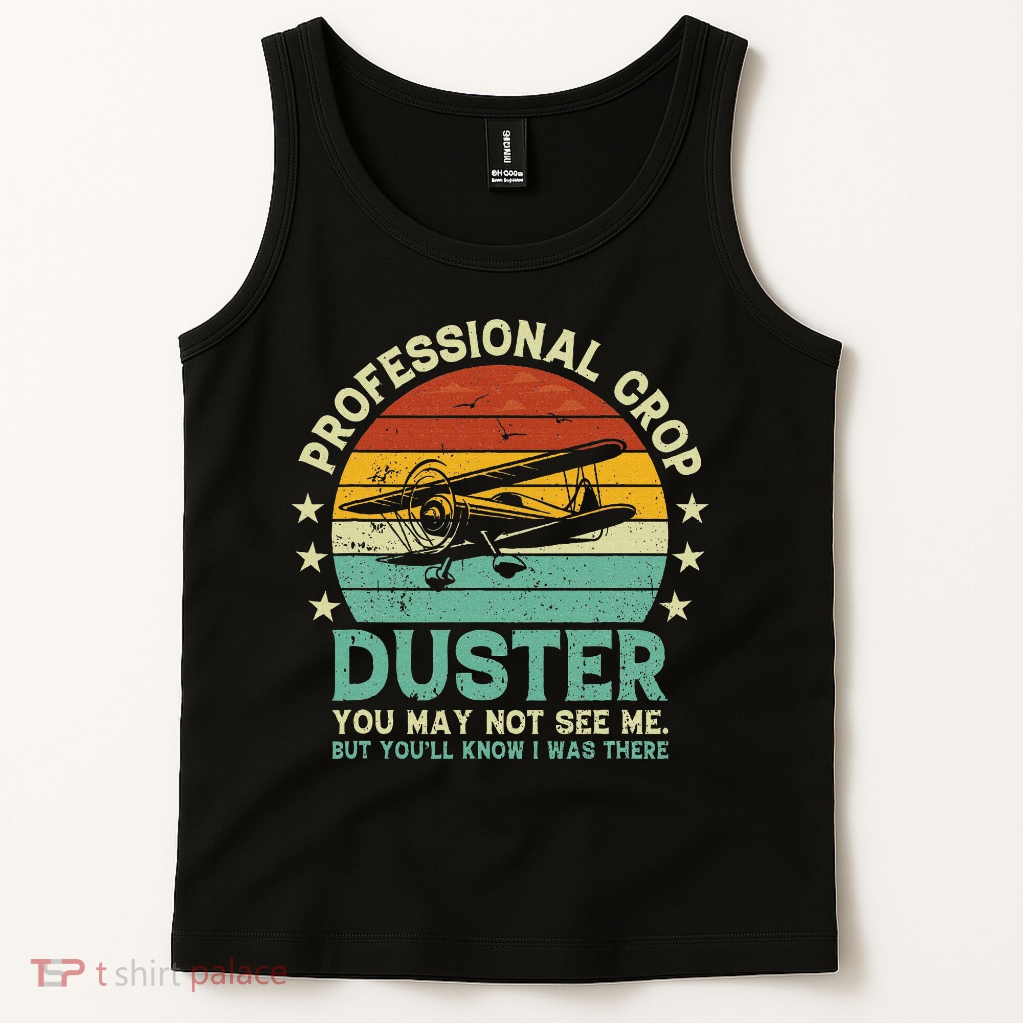 Sarcastic Professional Crop Duster Funny Adult Tank Top