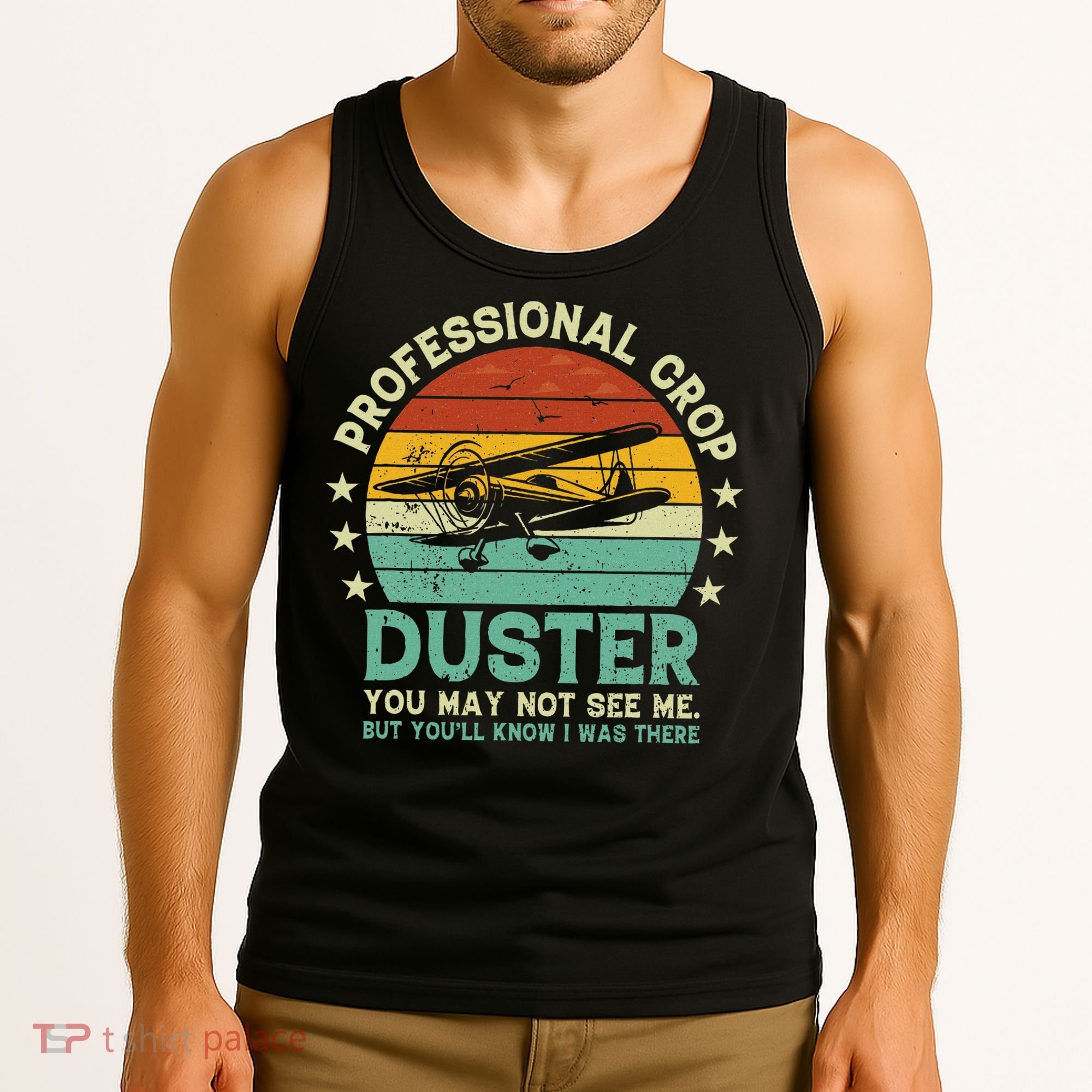 Sarcastic Professional Crop Duster Funny Adult Tank Top