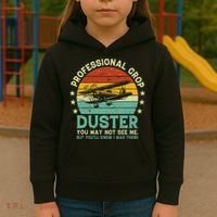 Sarcastic Professional Crop Duster Funny Adult Kids Hoodie thumb 3
