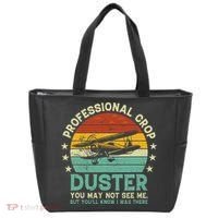 Sarcastic Professional Crop Duster Funny Adult Tote Bag thumb 0