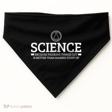 Science Physics Chemistry Nerd Funny Saying Scientist Gift USA-Made Doggie Bandana