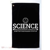 Science Physics Chemistry Nerd Funny Saying Scientist Gift Golf Towel thumb 0