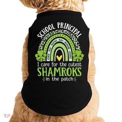 School Principal Cutest Shamrocks St Patricks Day Principal Gift Doggie Tank