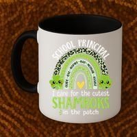 School Principal Cutest Shamrocks St Patricks Day Principal Gift Coffee Mug thumb 2