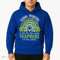 School Principal Cutest Shamrocks St Patricks Day Principal Gift Hoodie thumb 2
