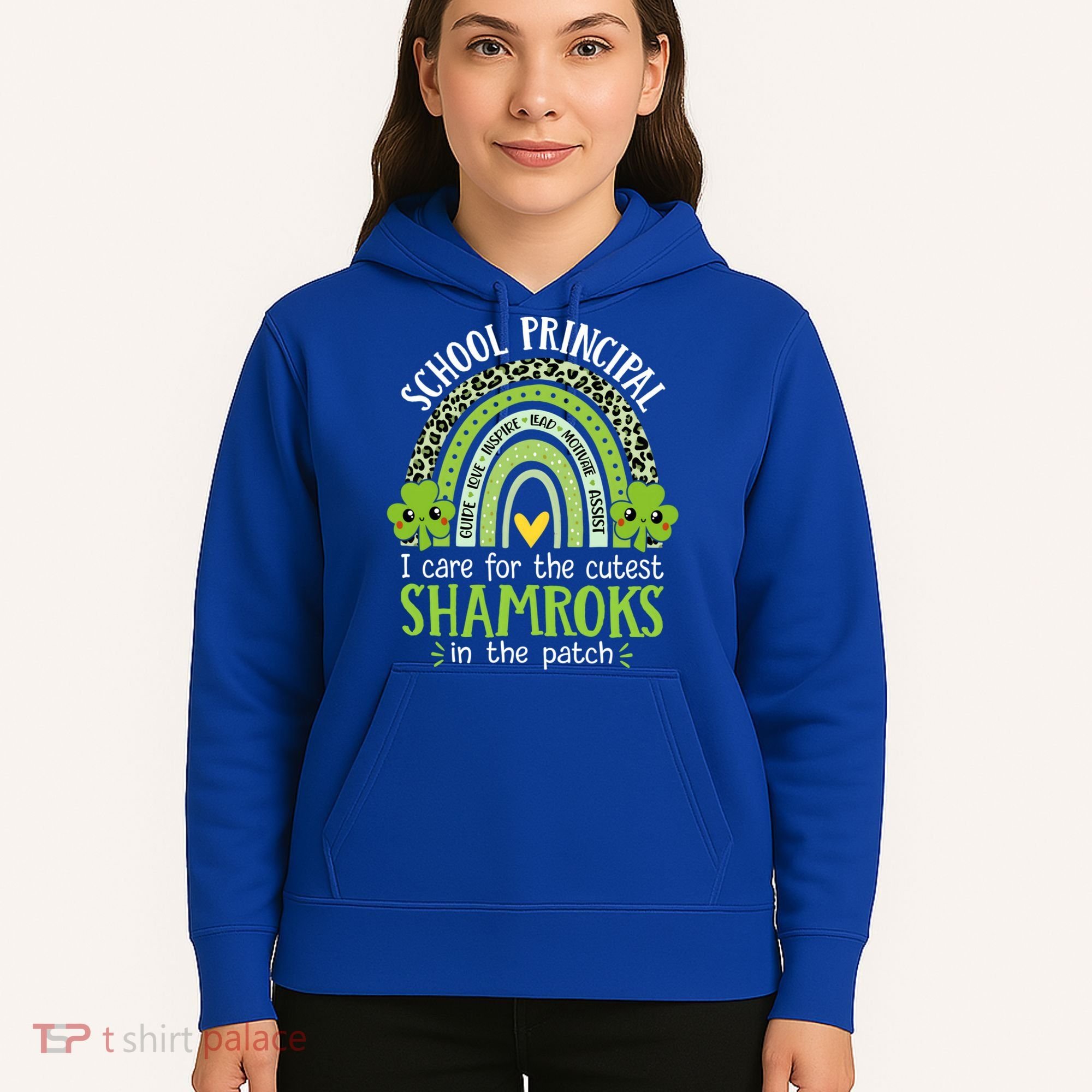 School Principal Cutest Shamrocks St Patricks Day Principal Gift Hoodie