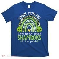 School Principal Cutest Shamrocks St Patricks Day Principal Gift T-Shirt thumb 0
