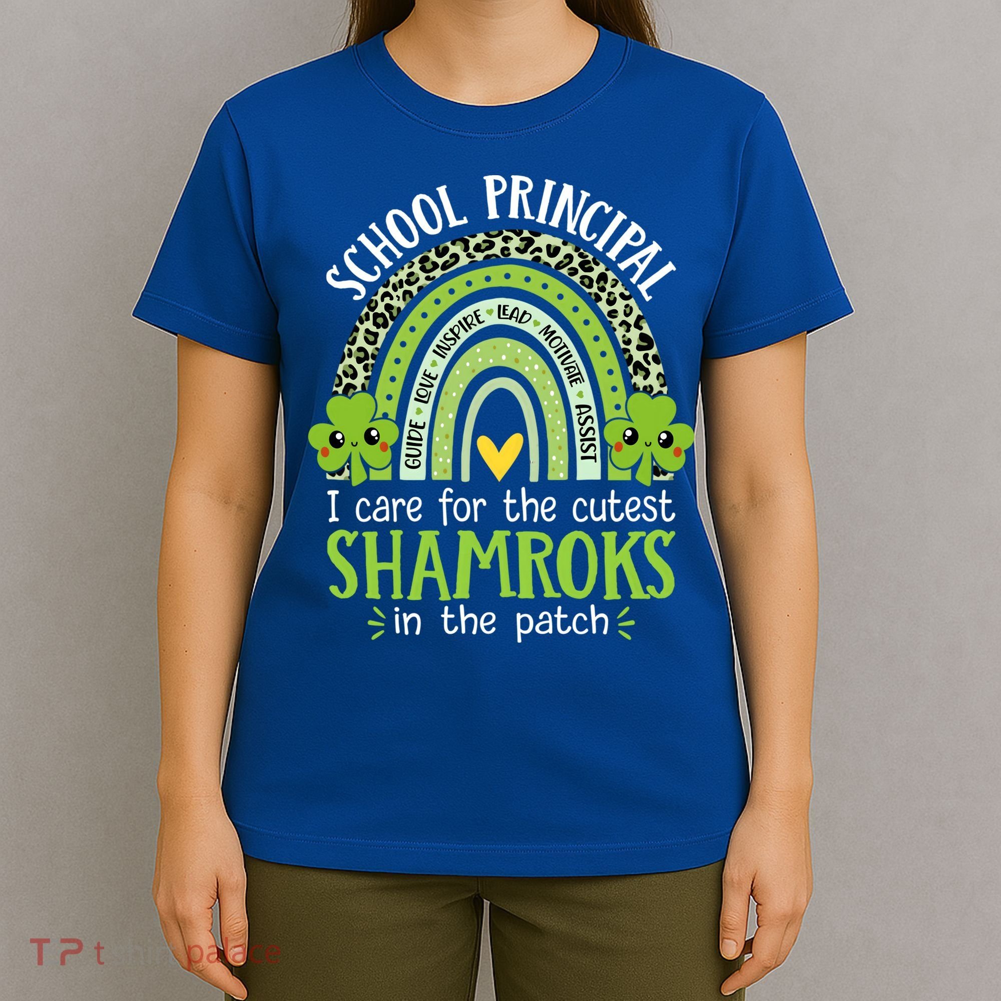 School Principal Cutest Shamrocks St Patricks Day Principal Gift T-Shirt