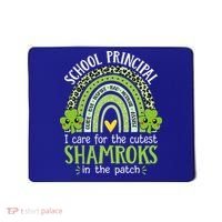 School Principal Cutest Shamrocks St Patricks Day Principal Gift Mousepad thumb 0