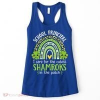 School Principal Cutest Shamrocks St Patricks Day Principal Gift Women's Tank Top thumb 0