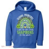 School Principal Cutest Shamrocks St Patricks Day Principal Gift Toddler Hoodie thumb 0