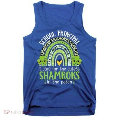 School Principal Cutest Shamrocks St Patricks Day Principal Gift Tank Top