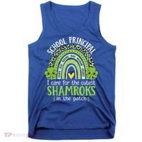 School Principal Cutest Shamrocks St Patricks Day Principal Gift Tank Top thumb 0