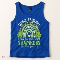School Principal Cutest Shamrocks St Patricks Day Principal Gift Tank Top thumb 2