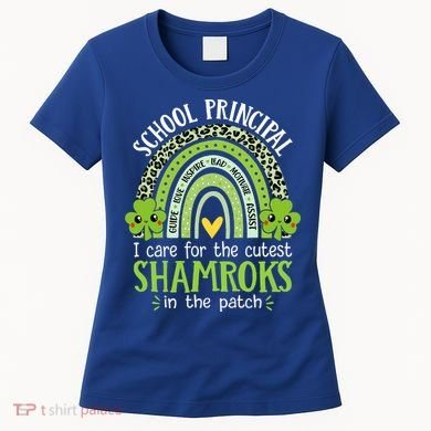 School Principal Cutest Shamrocks St Patricks Day Principal Gift Women's T-Shirt