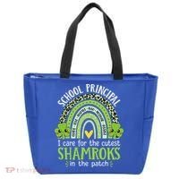 School Principal Cutest Shamrocks St Patricks Day Principal Gift Tote Bag thumb 0