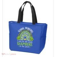 School Principal Cutest Shamrocks St Patricks Day Principal Gift Tote Bag thumb 3