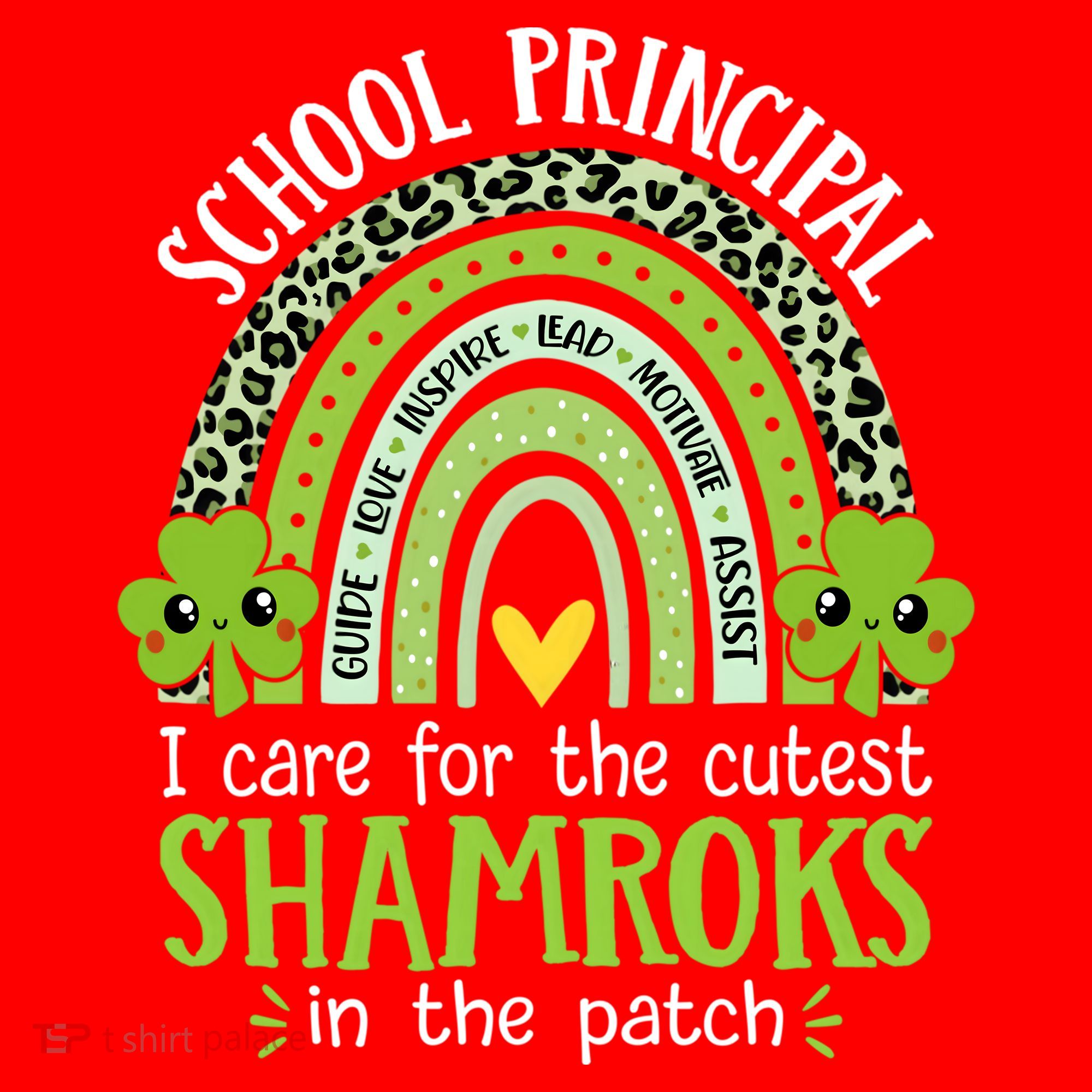 School Principal Cutest Shamrocks St Patricks Day Principal Gift Santa Hat